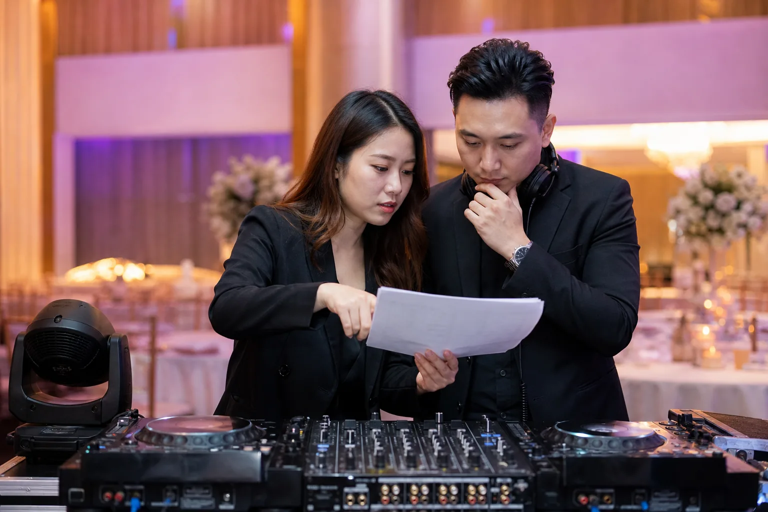 Professional Malaysian event-planning scene for Event brief builder