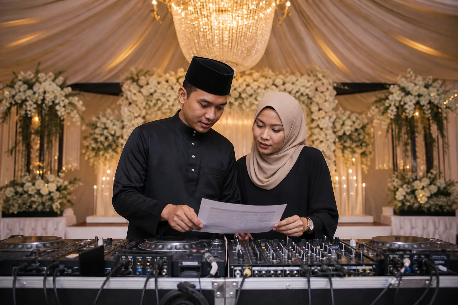 Adegan perancangan acara profesional untuk Buat keputusan DJ yang lebih jelas sebelum bertanya
