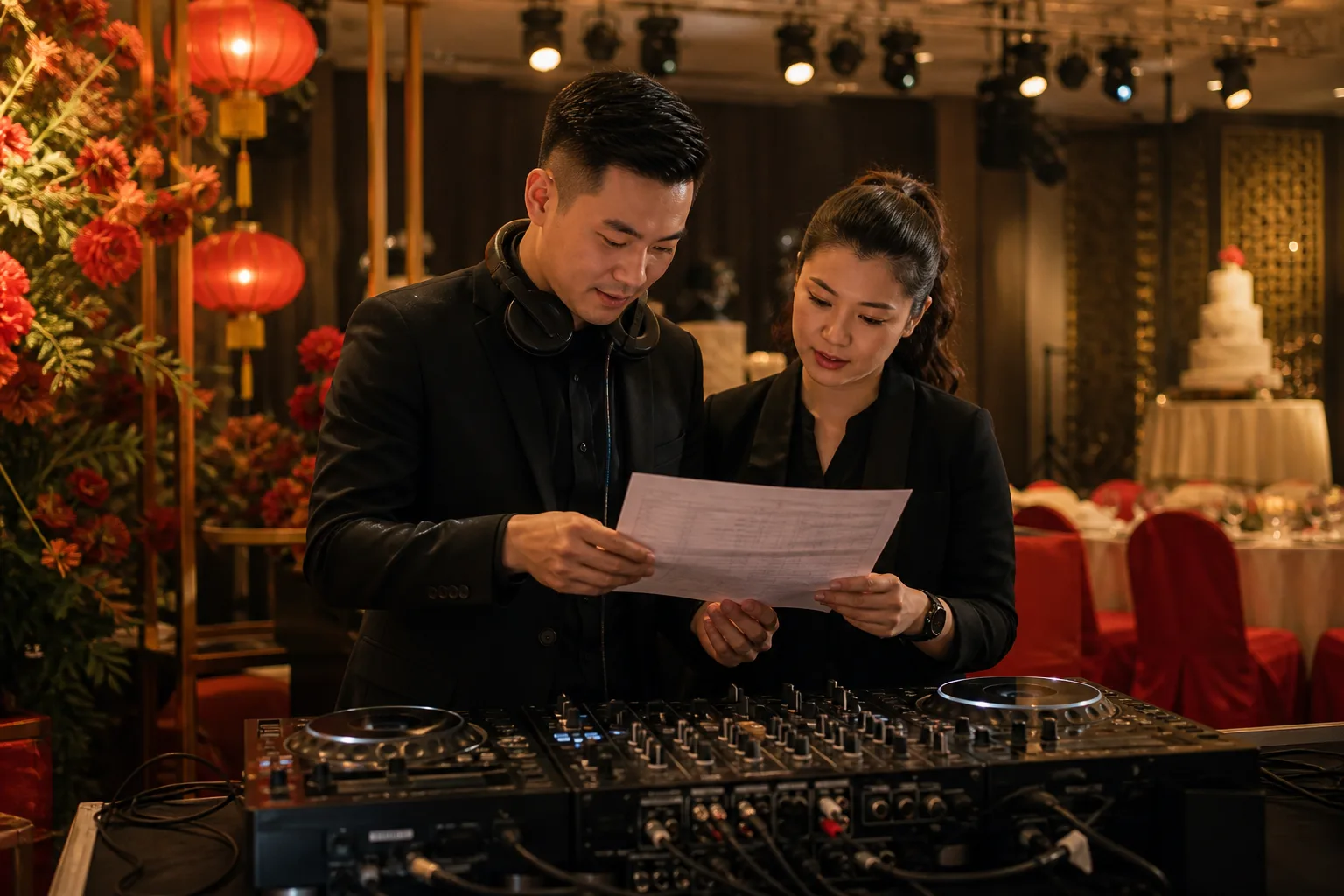 询问前先作出更清楚的 DJ 决定的马来西亚专业活动策划场景