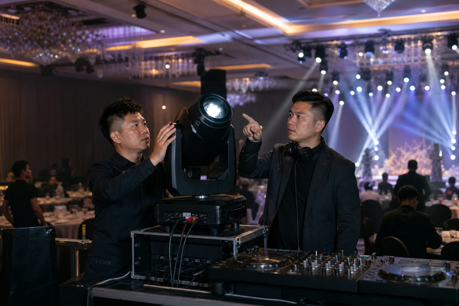 DJ 灯光与舞台效果策划的马来西亚专业活动策划场景