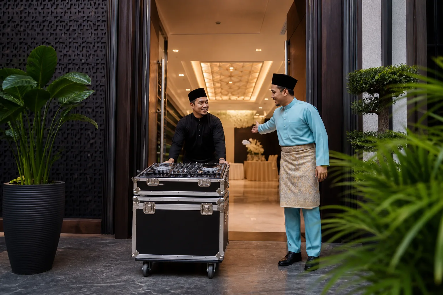 Adegan perancangan acara profesional untuk Rancang mengikut lokasi sebenar, bukan nama kawasan sahaja